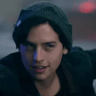➖ f3efba34 Jughead Jones Riverdale Serial dla nastolatków, Serial TV, Portret postaci, Archie Comics, Cole Sprouse, Riverdale telegram sticker
