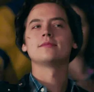 😏 9c7964f0 Jughead Jones Riverdale persoon, man, glimlach, portret, acteur telegram sticker