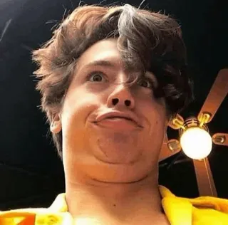 🤪 a3ae3267 grappig gezicht, gek, man, portret, uitdrukking telegram sticker