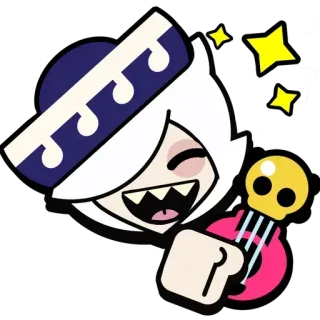 🎭 10837286 Colette Brawl Stars brawl stars, colette, personnage, jeu vidéo, chanteur whatsapp sticker