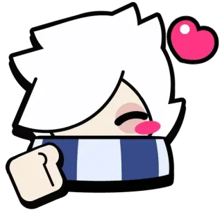 🎭 c861d4f7 dessin animé, jeu, coeur, Colette whatsapp sticker