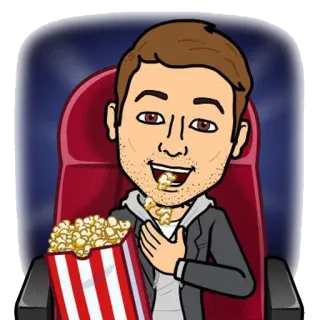 🌽 93970b57 desenho animado, cinema, pipoca, avatar telegram sticker
