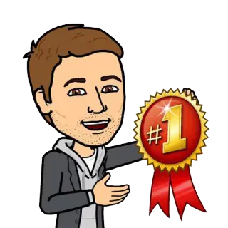 🏅 c1cd57e3 #1 primeiro lugar, vencedor, celebração, sucesso, prêmio telegram sticker