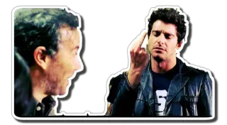 🖕 171f54ec 中指, 攻撃的, 男, ジェスチャー, 失礼 telegram sticker