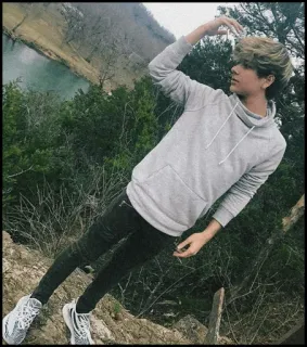 ☁️ 20e13b3e adolescente, ragazzo, natura, ritratto telegram sticker