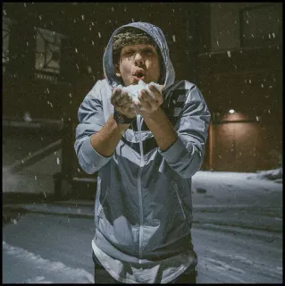 🎼 21e231a5 neve, inverno, ritratto, freddo, nevica, nevicata telegram sticker