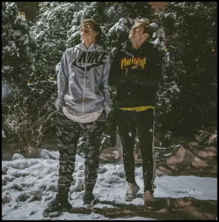 🎼 6ffc788e neve, inverno, uomini, amici, nevoso telegram sticker