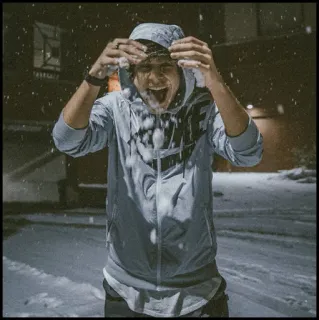 🐾 d65017e2 neve, inverno, felice, uomo, freddo, persona, nevica telegram sticker