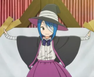 🎃 7b35500c 动漫, 女巫, 卡通, 角色, 女孩, 魔法, 巫师 telegram sticker