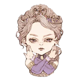 ❌ 7cf12171 キャラクター, ポートレート, イラスト, ジェスチャー, アート telegram sticker