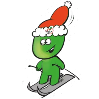 😄 f1faee85 漫画, スキー, 冬, 楽しい, かわいい, キャラクター, 雪 telegram sticker