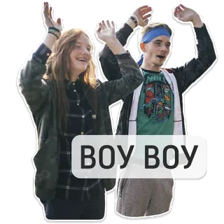 😲 d396d02c BOY BOY 人物, 朋友, 跳舞, 男孩, 乐趣, 群组 whatsapp sticker