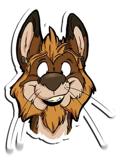😃 5cf742b9 sticker, cartoon, dog, animal, illustration telegram sticker
