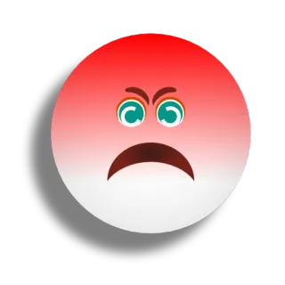 😠 fe40bf7b อีโมจิโกรธ, ไม่พอใจ, โกรธ, หงุดหงิด, หน้าแดง whatsapp sticker