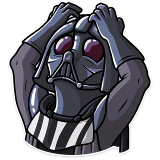 😱 11362a75 Darth Vader Star Wars дарт вейдер, звездные войны, научная фантастика, фильм, раздраженный telegram sticker