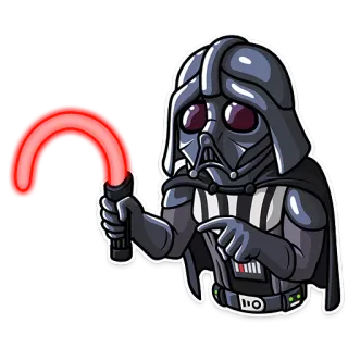 😰 8c14861b Darth Vader Star Wars дарт вейдер, ситх, световой меч, звездные войны, фильм telegram sticker