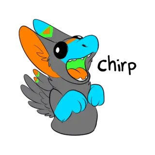 ❗️ 57d8eba0 Dessin animé, Animal, Personnage, Mignon, Poilu whatsapp sticker