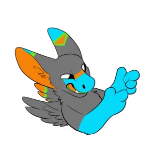 👉 7d777a69 Furry, Anthro, Aviaire, Créature, Cartoon, Ailé, Animal whatsapp sticker