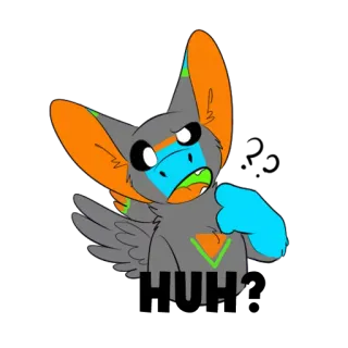 ❔ 9c413714 MUCH Dessin animé, Animal, Mignon, Autocollant, Poilu, Art numérique whatsapp sticker