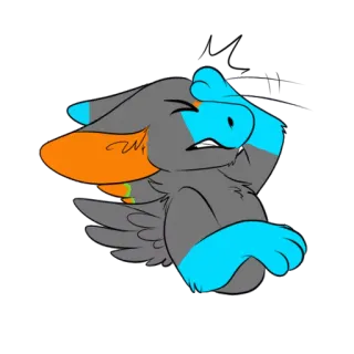 🙊 ae6ae23d Furry, Anthro, Cartoon, Animal, Personnage, Art numérique whatsapp sticker