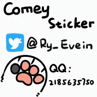 😺 765da82d Comey Sticker
@Ry_Evein
QQ:
2185635750 贴纸, 推特, 用户名, 社交媒体, 动物, 爪子, 卡通 telegram sticker