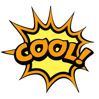 😉 20d44e30 COOL! เท่, การ์ตูน, ข้อความ, สติกเกอร์ whatsapp sticker