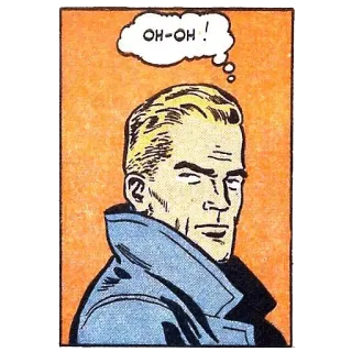 😒 162b62e1 OH-OH ! BD, Cartoon, Homme, Oh oh, Expression, Réflexion, Bulle telegram sticker