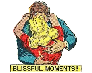 😘 47845874 BLISSFUL MOMENTS! couple, romance, câlin, amour, bande dessinée, bonheur telegram sticker