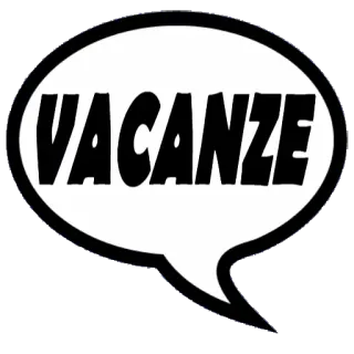 🏖 b8c07df5 VACANZE 假期, 节日, 对话气泡, 旅行 whatsapp sticker