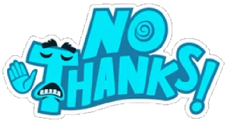 ✋ f82b5494 NO THANKS! nie, dzięki, kreskówka, odrzucenie, ręka telegram sticker