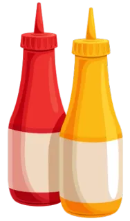 🍅 1ce1da52 Ketchup, Mostarda, Condimentos, Comida, Molho, Garrafas telegram sticker