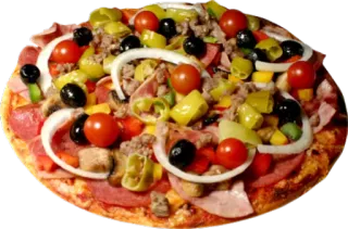 🍕 e1399f47 Pizza, Comida, Italiano, Jantar, Delicioso, Restaurante, Culinária telegram sticker