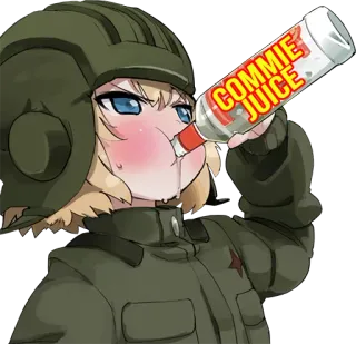 Commie Anime Girls whatsapp stickers