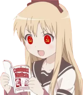 Commie Anime Girls whatsapp stickers