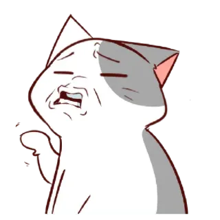 💁 21efa3f5 猫, 漫画, 迷惑, ミーム, 面白い telegram sticker