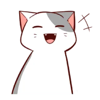 😄 b4124d50 猫, 動物, 幸せ, 可愛い, ステッカー telegram sticker