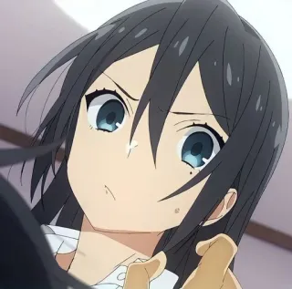 🪐 2b2f9b25 аниме, девушка, обеспокоенная, манга telegram sticker