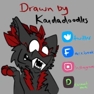 ℹ️ 5817216e Drawn by
Kandadoodles
Twitter
Facebook
Instagram
DeviantArt kunst, zeichnung, social media, künstler, wolf, furry telegram sticker