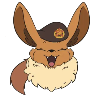 Comrade Eevee whatsapp stickers