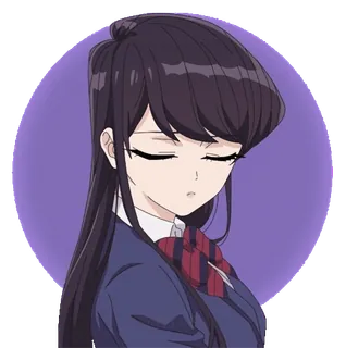 🙅‍♀️ 0d498bf1 Komi Shouko Komi Can't Communicate Аниме, Девочка, Komi Can't Communicate, Коми Сёко, Школьная форма, Милая, Манга whatsapp sticker