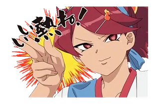 ❤️‍🔥 2a86e065 しぎわ! Аниме, Девушка, Мультфильм, Персонаж, Японский whatsapp sticker