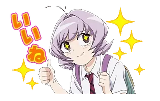 👍 938b9e07 Komi Shouko Komi Can't Communicate いいね Аниме, Девушка, Мило, Komi Can't Communicate, Коми Сёко, Большой палец вверх whatsapp sticker