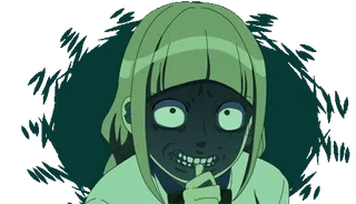 😬 e3553518 Аниме, Жуткий, Ужасы, Страшный, Темный whatsapp sticker