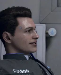 🌟 2ec1988c Connor Detroit: Become Human RK800 Android, Personaggio, Cyborg, RK800, Detroit: Become Human telegram sticker
