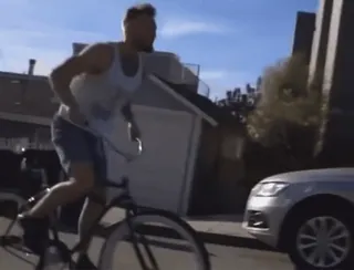 😏 b65b4c23 cyclisme, athlète, exercice, transport, urbain, fitness, homme, vélo telegram sticker