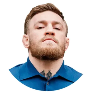 👀 020599cc Conor McGregor Conor McGregor, UFC, zawodnik, sztuki walki, sport, środkowy palec, tatuaż telegram sticker