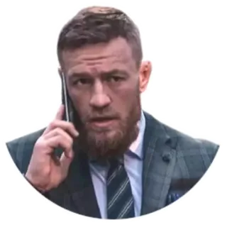 😕 cb0136e4 Conor McGregor Conor McGregor, MMA, fighter, garnitur, telefon, dzwoni telegram sticker