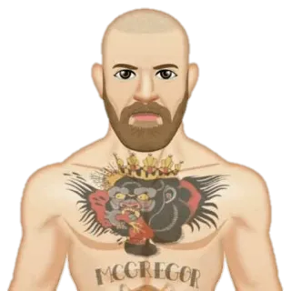 👑 0c45f4c7 Conor McGregor MCGREGOR Conor McGregor, MMA, นักสู้, รอยสัก, มวยสากล, กีฬา telegram sticker