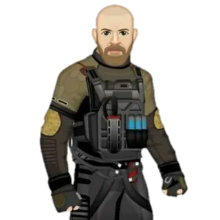 👑 21aa6f4e ทหาร, ทหาร, ยุทธวิธี, ตัวละคร, เกม, ผู้ชาย telegram sticker