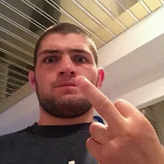 🖕 28414c2f นิ้วกลาง, ท่าทางหยาบคาย, ผู้ชาย, คน, เซลฟี่ telegram sticker